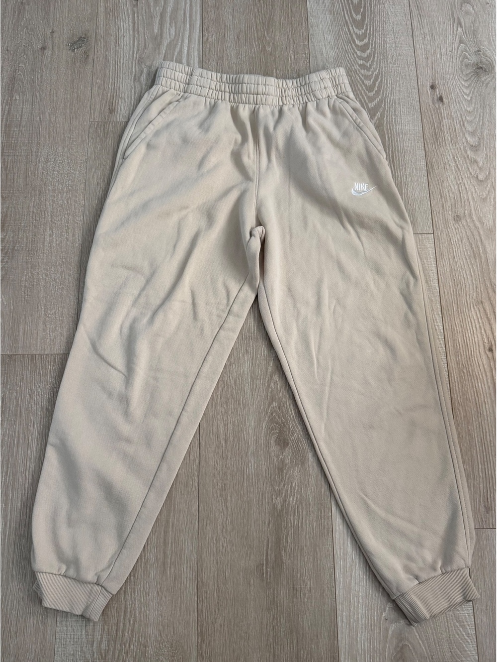Nike Beige Fleece Jogger Sweatpants Youth Size XL
